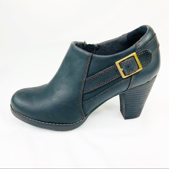 Clarks Shoes - Clarks Bendables Black Leather Ankle Boots US 5.5M